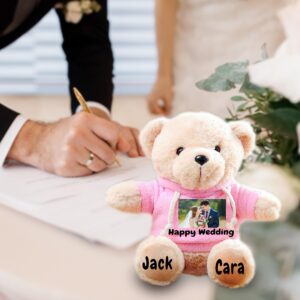 Personalized Stuffed Animals for Her Him Get Well Soon Encouragement Teddy Bear Customized Plush Birthday Wedding Anniversary Festival Gift