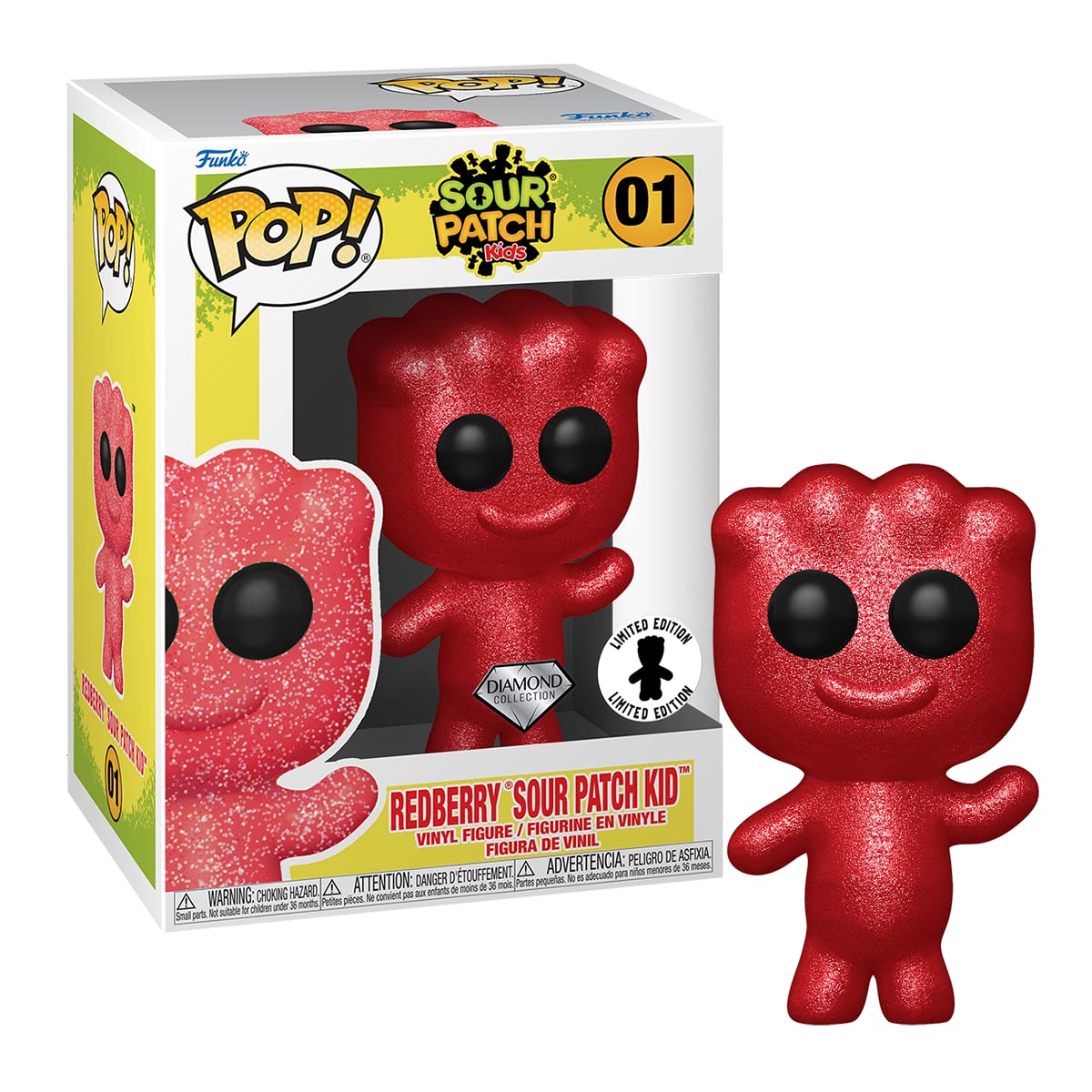 Funko Pop! Sour Patch Kids #01 Redberry Sour Patch Kid Limited Edition Diamond Collection Exclusive Vinyl Figure