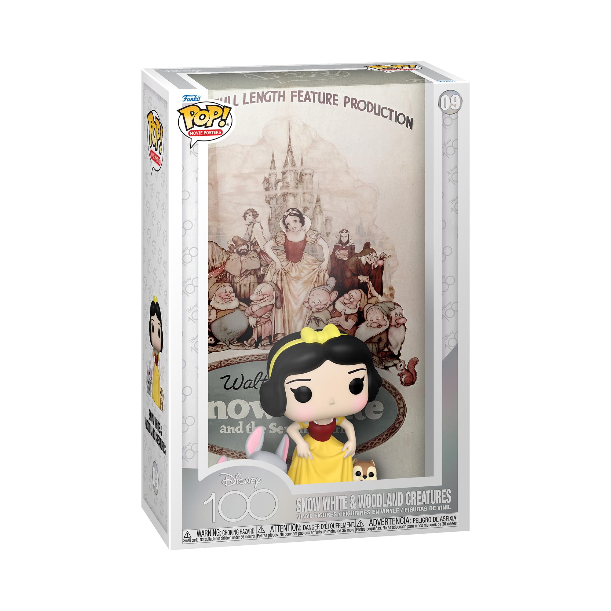 Funko Pop! Movie Poster: Disney 100 - Snow White and The Seven Dwarfs, Snow White & Woodland Creatures