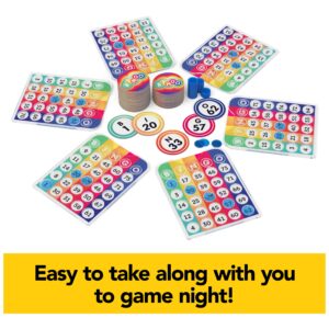 Pack & Go Bingo Game from Spin Master Games Outdoor Games Kids Games Yard Games Portable Rainbow Bingo Chips Games for Adults and Kids Ages 8 and up