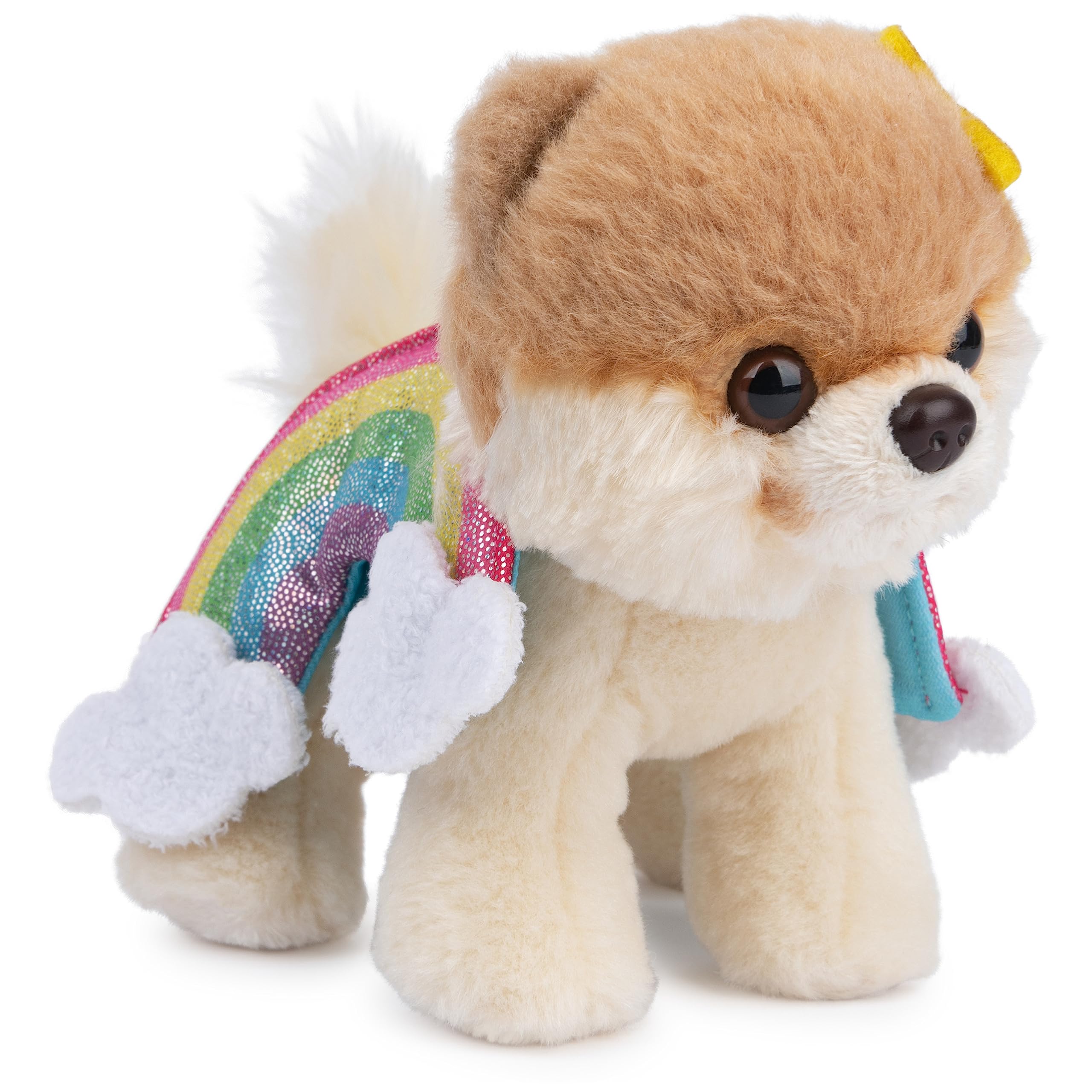 GUND Boo, The World’s Cutest Dog Rainbow Plush Pomeranian, Dog Stuffed Animal for Ages 1 and Up, Spring Decor, 5”