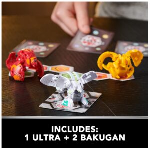 Bakugan Legends Starter 3-Pack, Gorthion Ultra with Leonidas and Viloch, Collectible Action Figures, Ages 6 and Up