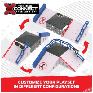 Tech Deck, Pyramid Point, X-Connect Park Creator, Customizable and Buildable Ramp Set with Exclusive Fingerboard, Kids Toy for Boys and Girls Ages 6 and up