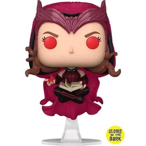 Funko Pop Marvel: Doctor Strange Multiverse of Madness - Scarlet Witch Glow-in-The-Dark Pop Vinyl Figure - Entertainment Earth Exclusive (Bundled with Ecotek Protector Case)