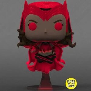 Funko Pop Marvel: Doctor Strange Multiverse of Madness - Scarlet Witch Glow-in-The-Dark Pop Vinyl Figure - Entertainment Earth Exclusive (Bundled with Ecotek Protector Case)