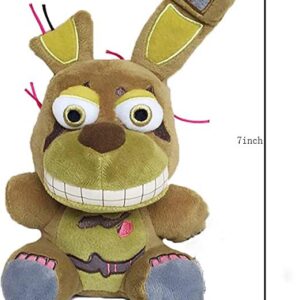 Amriver 7-inch FNAF Plushies Set - Foxy the Pirate & Bonnie - Stuffed Animal Plush Toys for Kids