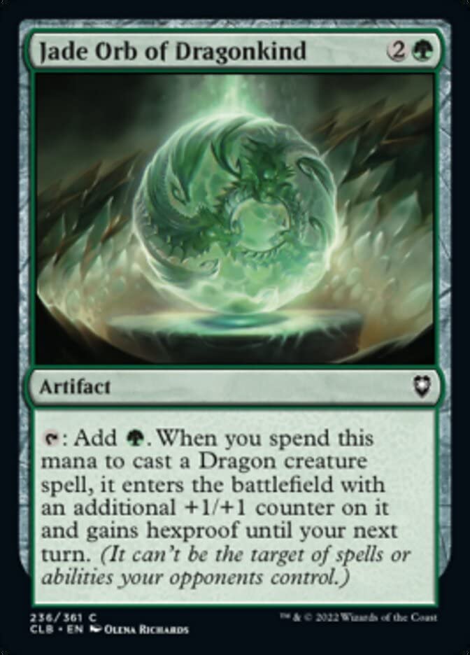 Magic: the Gathering - Jade Orb of Dragonkind (236) - Battle for Baldur's Gate