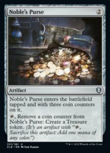 magic: the gathering - noble's purse (331) - foil - battle for baldur's gate