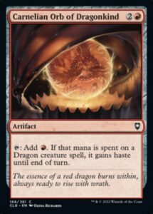 magic: the gathering - carnelian orb of dragonkind (166) - battle for baldur's gate