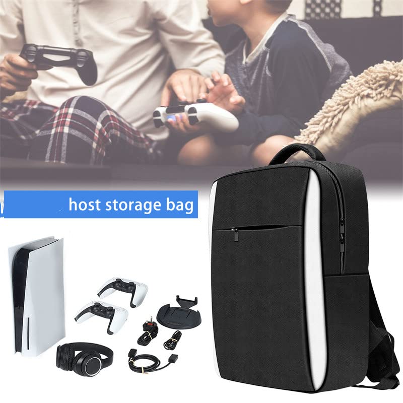 Storage Bag Compatible for PS5, for PS5 Carry Case Travel Bag Case Cover Compatible for Playstation 5/PS5 Laptop Console Bag Shockproof Business Backpack Accessories Outdoor (3)