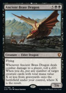 magic: the gathering - ancient brass dragon (111) - battle for baldur's gate