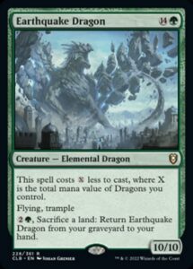 magic: the gathering - earthquake dragon (228) - battle for baldur's gate