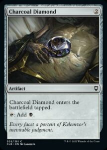 magic: the gathering - charcoal diamond (305) - foil - battle for baldur's gate