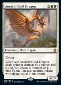 magic: the gathering - ancient gold dragon (003) - battle for baldur's gate