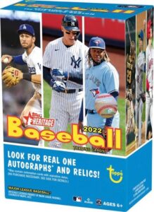 2022 topps heritage blaster - 72 baseball cards per box