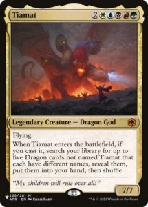 magic: the gathering - tiamat - the list