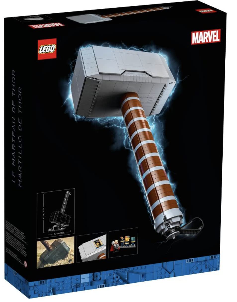 LEGO Marvel Thor's Hammer Mjolnir 76209 Deluxe Building Toy + Mystery Marvel Mini Figure