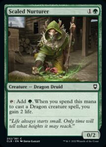 magic: the gathering - scaled nurturer (252) - battle for baldur's gate