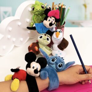 Disney Cutie Cuff Plush Slab Band - Steering Wheel Buddy - (1 of 6 Figures at Random) Collect Them All! ((2) Mystery Capsules)