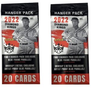 2022 Panini Diamond Kings Baseball Hanger Pack - 2 Count - 40 Baseball Cards Total