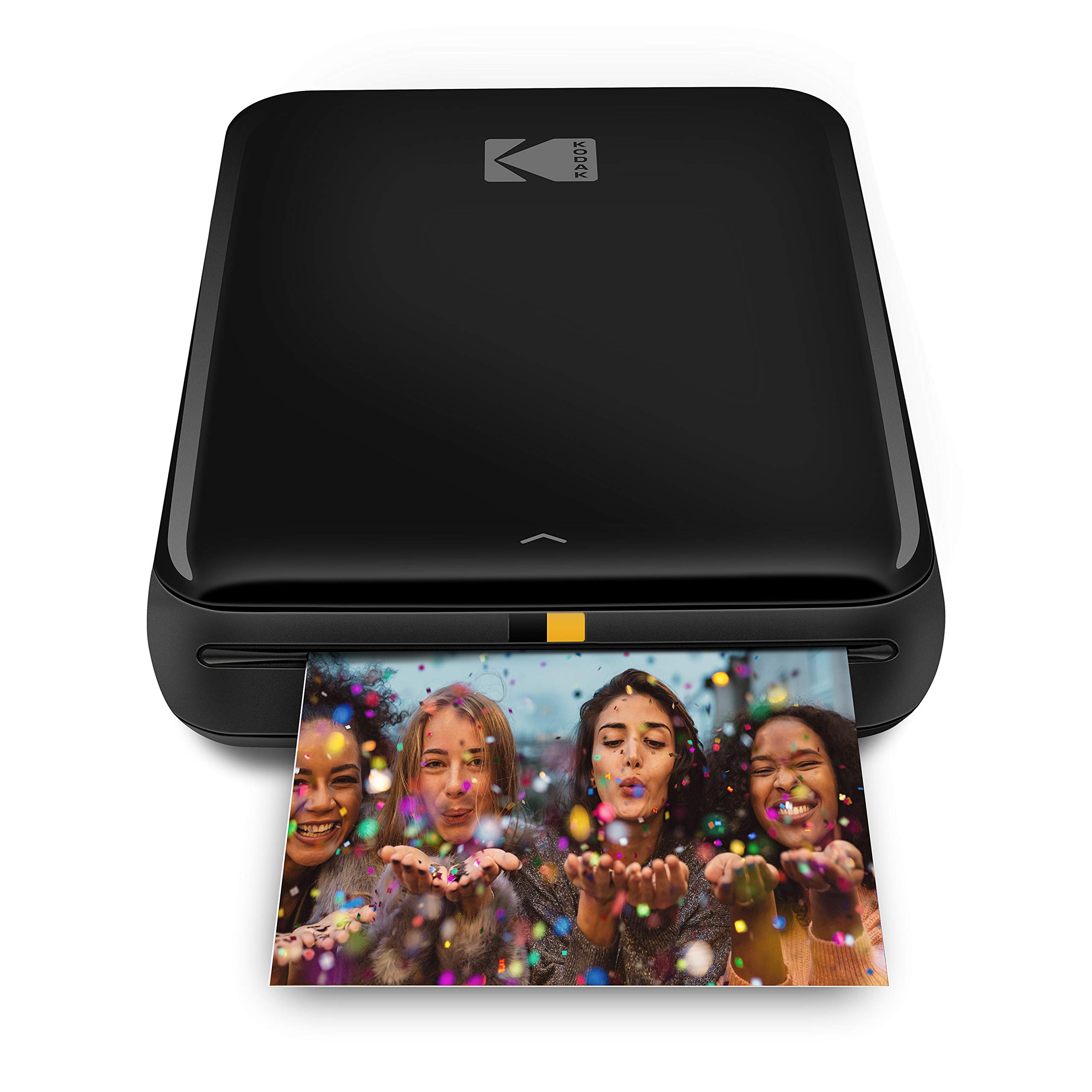 Zink Kodak Step Wireless Mobile Photo Mini Printer (Black) Compatible w/iOS & Android, NFC & Bluetooth Devices & 2"x3" Premium Photo Paper (50 Pack) Fun Accessory Kit