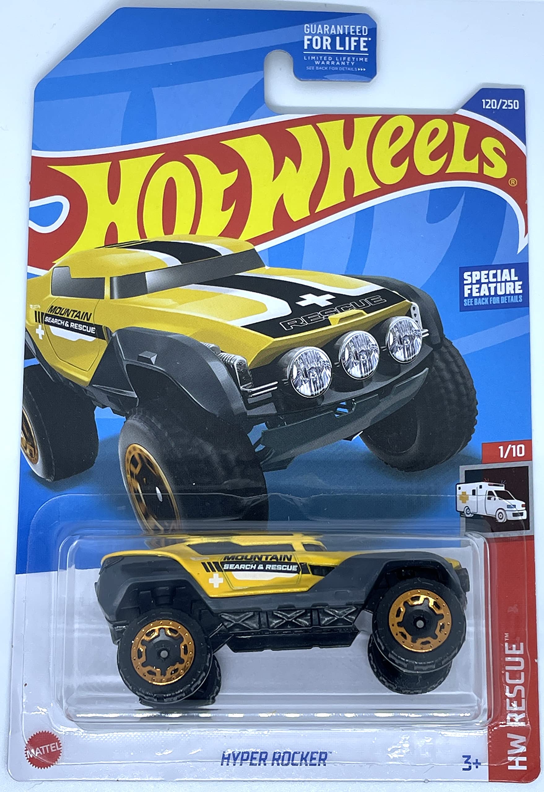 Hot Wheels 2022 - Hyper Rocker - Yellow - HW Rescue 1/10