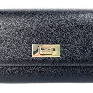 Kate Spade New York Lucia Large Slim Flap Wallet (Black)