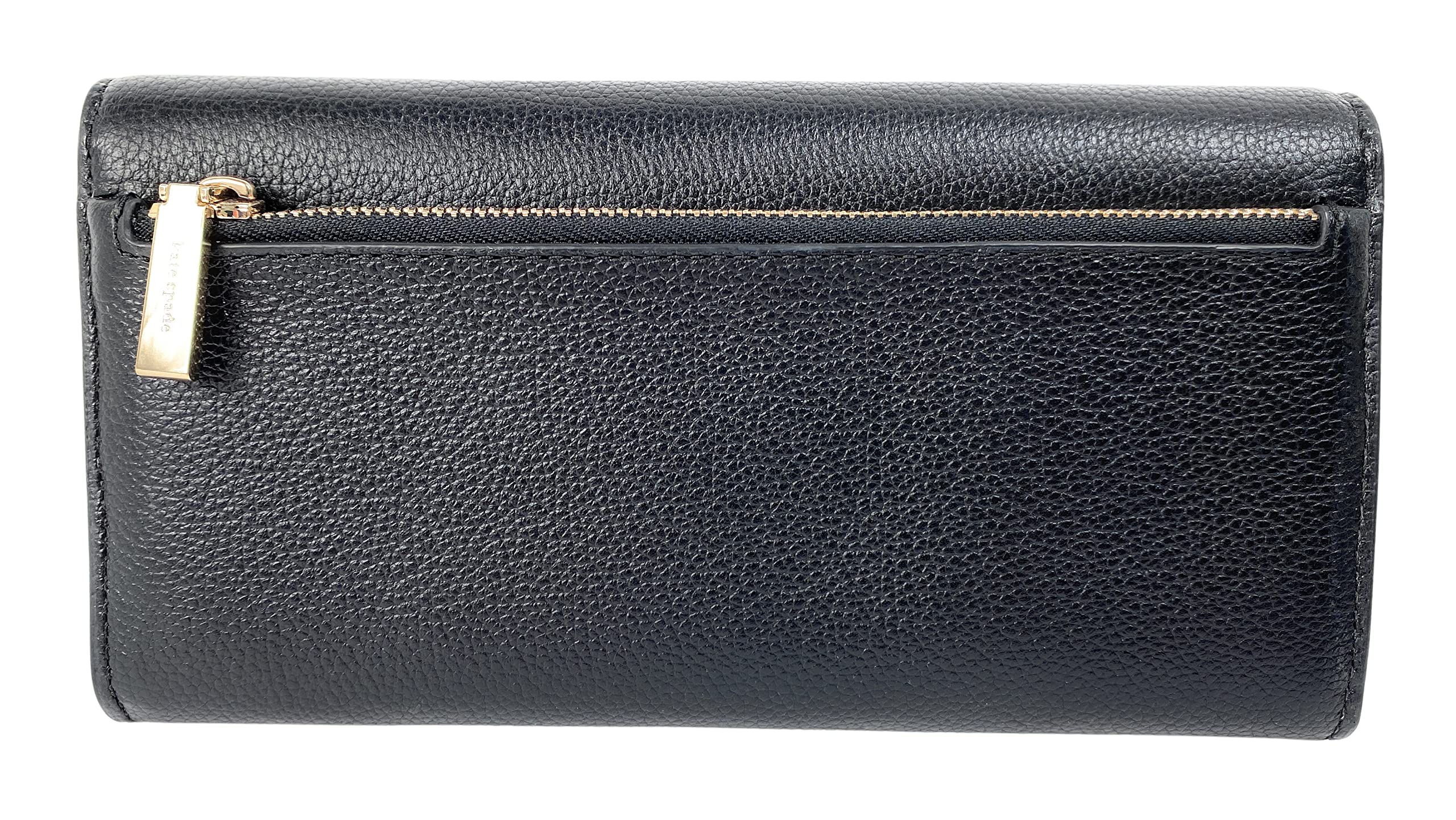 Kate Spade New York Lucia Large Slim Flap Wallet (Black)