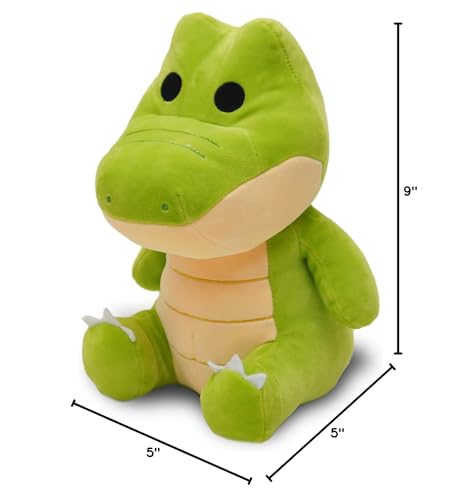 Avocatt Sitting Alligator Plushie Toy - 10 Inches Stuffed Animal Plush - Plushy and Squishy Alligator with Soft Fabric and Stuffing - Cute Toy Gift for Boys and Girls