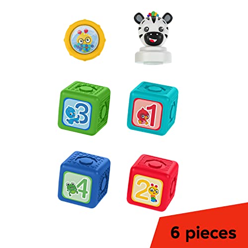 Baby Einstein Connectables 6 Piece Set STEAM Learning Magnetic Blocks Baby 6 Months+ Toddler Montessori Toys for 1 2 3 4 5 Year Old