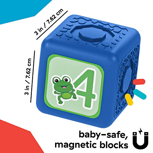 Baby Einstein Connectables 6 Piece Set STEAM Learning Magnetic Blocks Baby 6 Months+ Toddler Montessori Toys for 1 2 3 4 5 Year Old