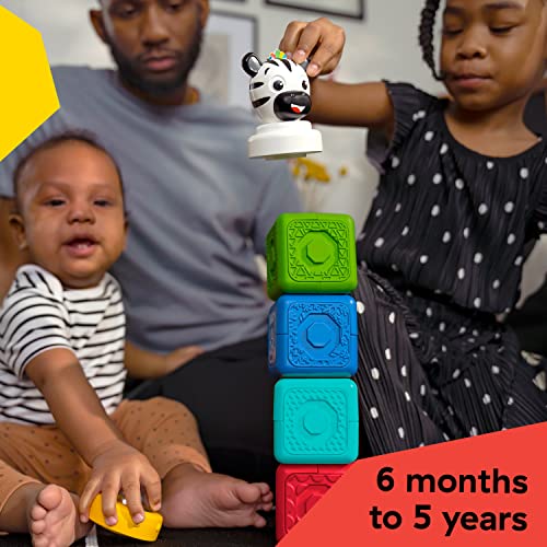 Baby Einstein Connectables 6 Piece Set STEAM Learning Magnetic Blocks Baby 6 Months+ Toddler Montessori Toys for 1 2 3 4 5 Year Old