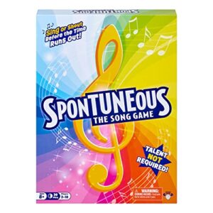 Spontuneous - The Song Game - Sing It or Shout It - Talent NOT Required - Family Party Board Game