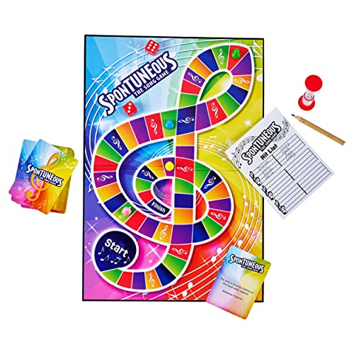 Spontuneous - The Song Game - Sing It or Shout It - Talent NOT Required - Family Party Board Game