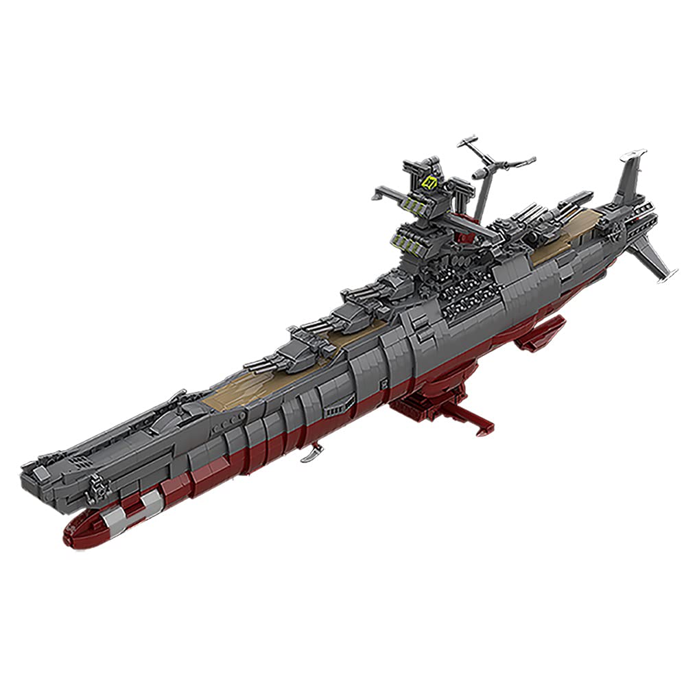 WiMiU Space Battleship Building Blocks Set,Historical Warship Model Toys, Military Capital Ship Construction Building Kits, Impressive Birthday Halloween for Adults (1782 PCS)