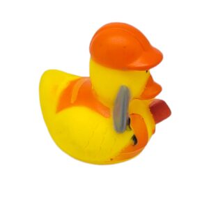 Cool Rubber Ducks (2") Standard Size. (12 Pack) Cute Duck Bath Tub Pool Toys. (Construction Rubber Ducks)