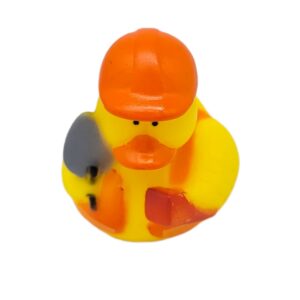 Cool Rubber Ducks (2") Standard Size. (12 Pack) Cute Duck Bath Tub Pool Toys. (Construction Rubber Ducks)