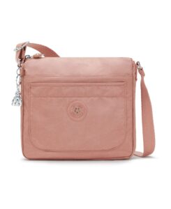 kipling women's sebastian crossbody bag, super light, durable messenger bag, shoulder bag, warm rose, 9''l x 8.75''h x 1''d