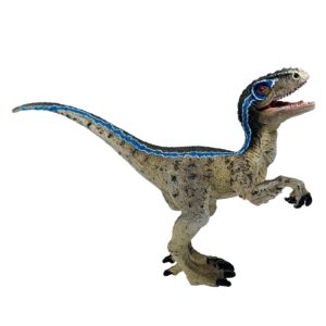 momoplay velociraptor toy, velociraptor dinosaur action figure, birthday cake toppers, party favors, gifts, room decoration for kids 3-12 years old