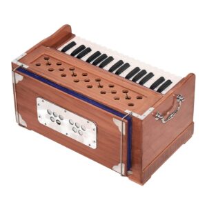 Bhava Lite “Travel” Harmonium | Small, Lightweight | Ethically Sourced, Professionally Tuned & Shipped from US, Handmade in India | Standard Edition Natural