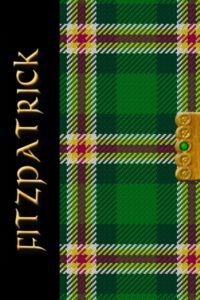 irish names irish tartan notebook/journal - fitzpatrick: beautifully designed irish surnames notebook/journal with the 'irish martyrs tartan' - a perfect irish themed gift