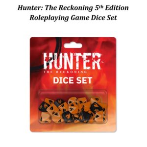 Renegade Game Studios Hunter: The Reckoning 5th Edition Roleplaying Game - Dice Set - Accessory to The Reckoning RPG