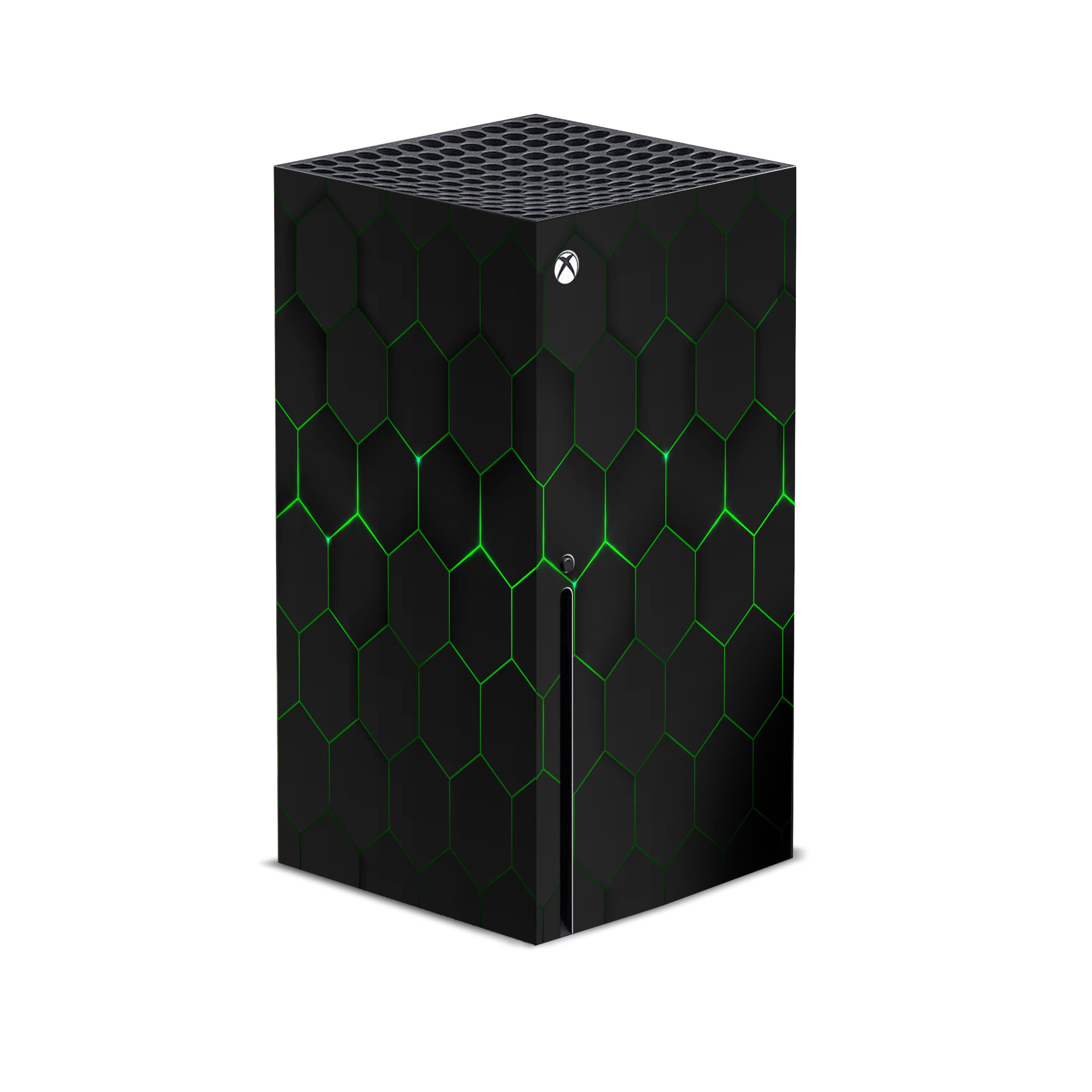 TACKY DESIGN Futuristic Skin Compatible for Xbox Series x Skin Geometric Console & Two Controller Skin, Xbox x Sticker Premium Vinyl 3M Decal Full wrap, Xbox Cover