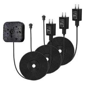 Ayotu 3Pack 16ft/5m Power Cable for Blink Outdoor/Indoor 3rd/XT2/XT Camera, Waterproof Outdoor Power Adapter with Charging Cord, No Need Change Battery (No Camera), Black