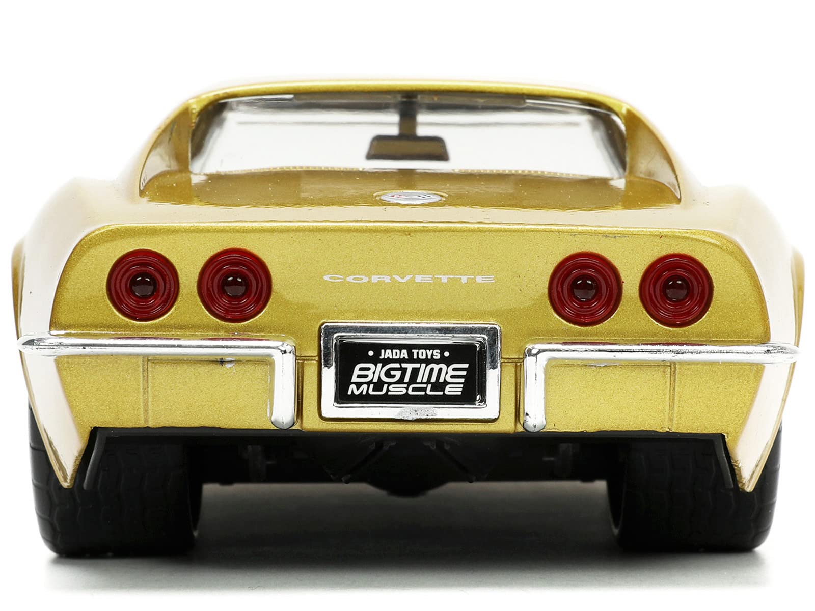 Jada Toys Big Time Muscle 1:24 1969 Chevy Corvette Stingray ZL-1 Die-cast Car Gold, Toys for Kids and Adults