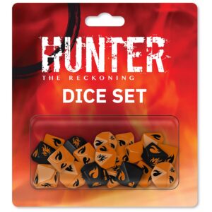 renegade game studios hunter: the reckoning 5th edition roleplaying game - dice set - accessory to the reckoning rpg