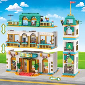 T TLDUEWF Friends Heartlake City Grand Hotel Building Kit, Girls House Building Blocks Toy Gift for Kids Girls Aged 6-12 (1639 Pieces)