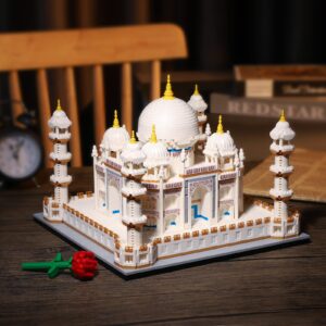 QLT Micro Mini Blocks Taj Mahal Architecture Building Toy Display Famous Architecture Model Kit for Adults and Kids Christmas Birthday Gift (4036 ​Pieces)