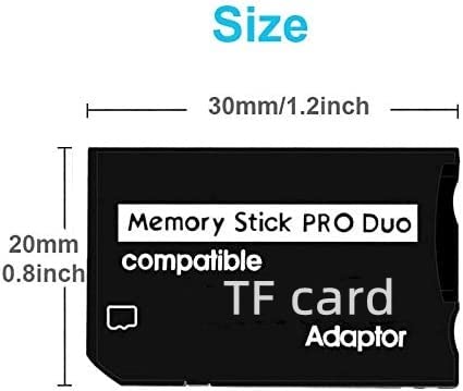 WQDMKE Micro USB TF Card to Memory Stick Adapter for Sony Camera and PSP