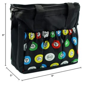 Yuanhe Bingo Dauber Bags with 6 Pockets Black Bingo Tote Bag …